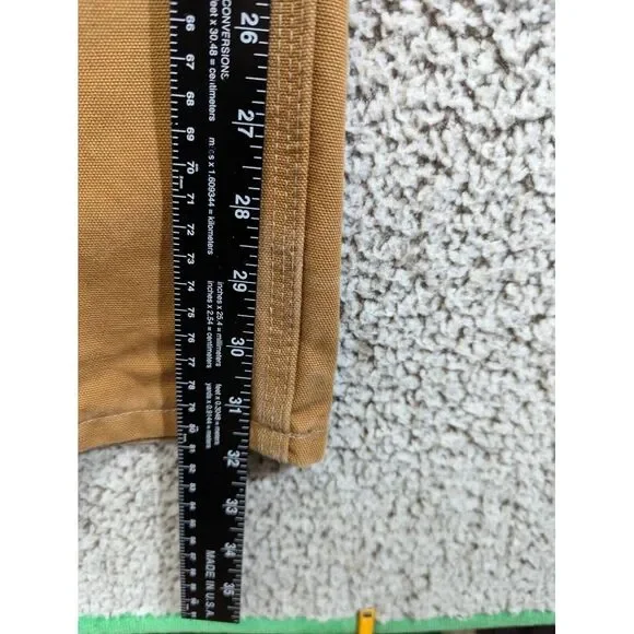 Carhartt Double Knee‎ Pants 42x32 Brown Duck Canvas Carpenter Dungaree Jeans B01